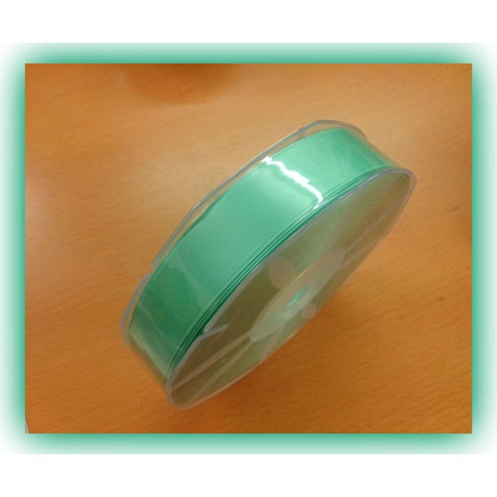 Nastro doppio raso 25 mm verde tiffany 50 mt | CarinCasa