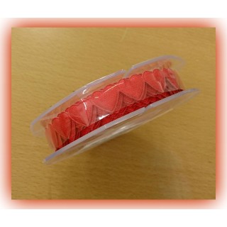 Nastro c/cuoricini 340pz. Imbottiti mt.5 rosso | CarinCasa