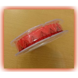 Nastro c/cuoricini 340pz. Imbottiti mt.5 rosso