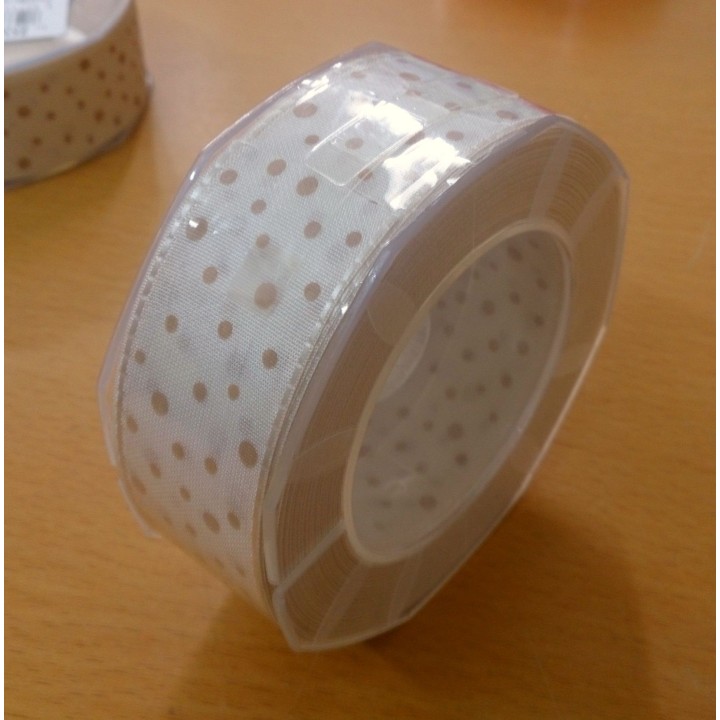 Taffeta stampato pois 25 mm. | CarinCasa