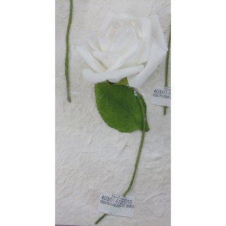 Rosa polifoam stelo gr. Bianco bust.8 | CarinCasa