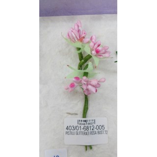 Pistilli glitterati rosa bust.72 | CarinCasa