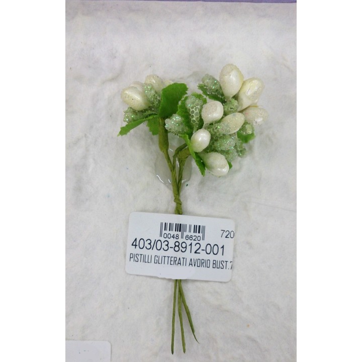 Pistilli glitterati avorio bust.72 | CarinCasa