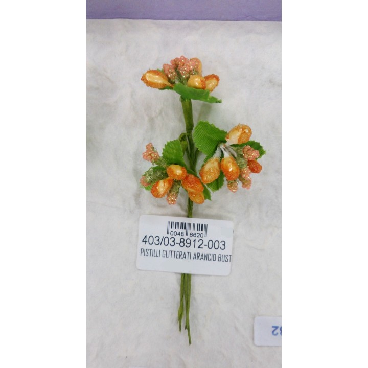 Pistilli glitterati arancio bust.72 | CarinCasa