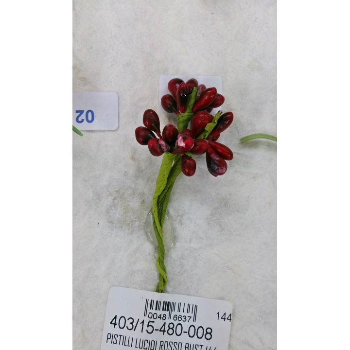 Pistilli lucidi rosso bust.144 | CarinCasa