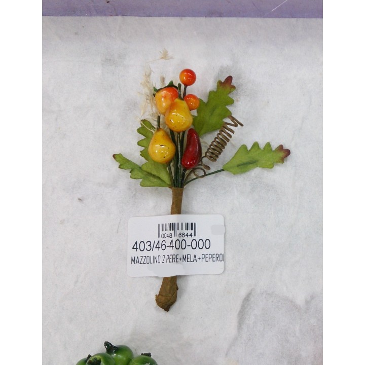 Mazzolino 2 pere+mela+peperoncino bust.10 | CarinCasa