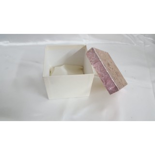 Scatola ramata 10x10x9 cm con raso al interno | CarinCasa