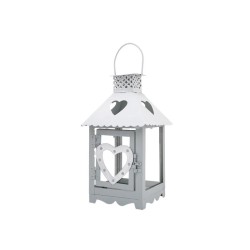 White/grey lanterna latta (12/36) 10,5*10,5*18,5