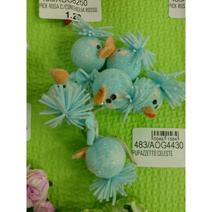 Pupazzetto celeste | CarinCasa