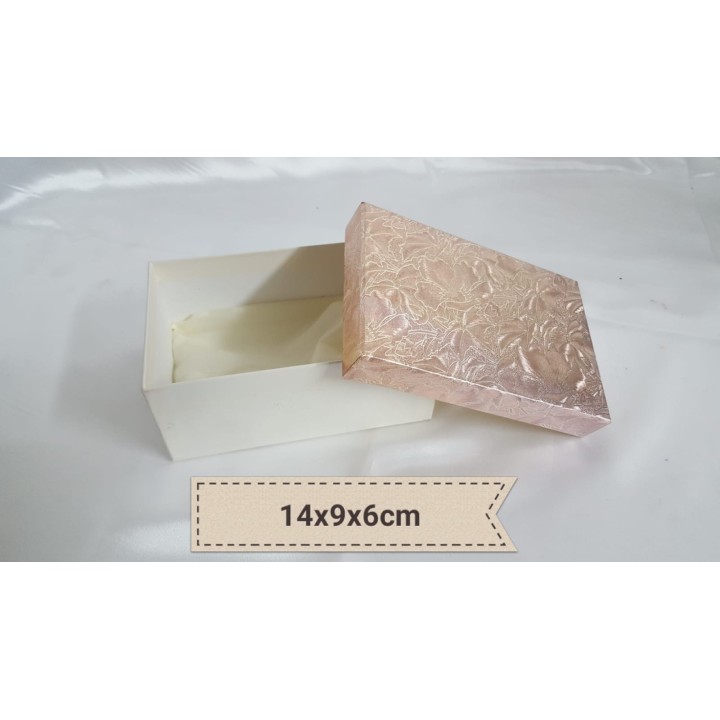 Scatola ramata 14x9x6 cm con raso al interno | CarinCasa