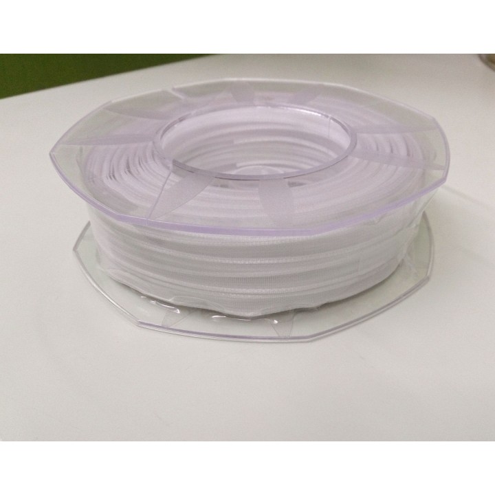 Velo bordo organza 10 mm 50 metri bianco | CarinCasa