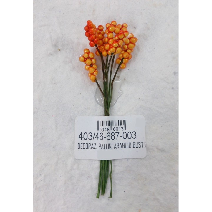 Decoraz. Pallini arancio bust.72 | CarinCasa