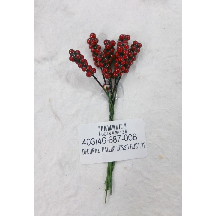 Decoraz. Pallini rosso bust.72 | CarinCasa