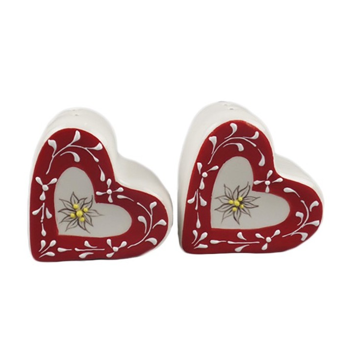 Set sale e pepe ceramica stella alpina rossa 6 x 6 x 3 cm |…