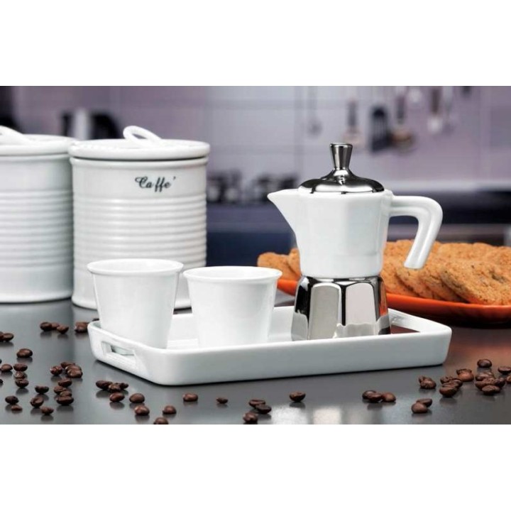 Servizio Caffe' porcellana 2 pers. 20 x 13 cm | CarinCasa