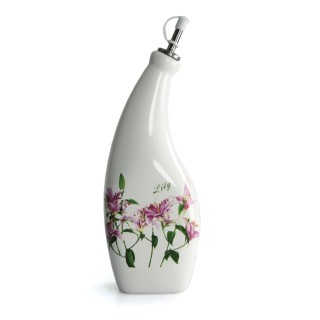 Lilly oliera in porcellana con decoro fiore 10 x 30 cm |…
