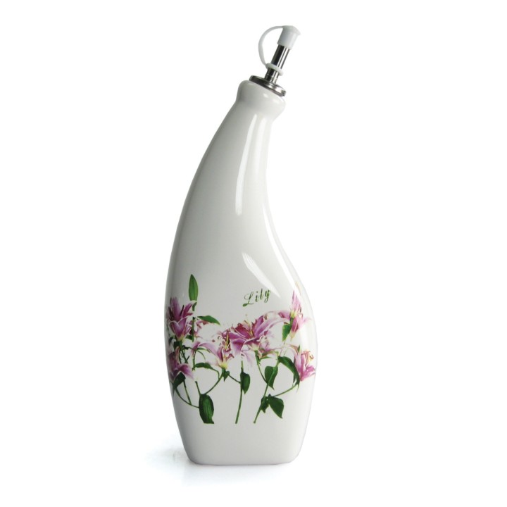 Lilly oliera in porcellana con decoro fiore 10 x 30 cm |…
