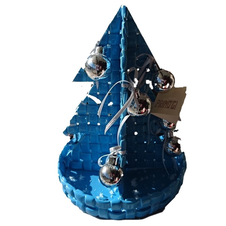 Addobbo albero intrecciato con piatto intreccio tagliato 17…