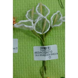 Calla organza media bianca imb.144 | CarinCasa