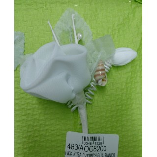 Pick rosa c/conchiglia bianco | CarinCasa