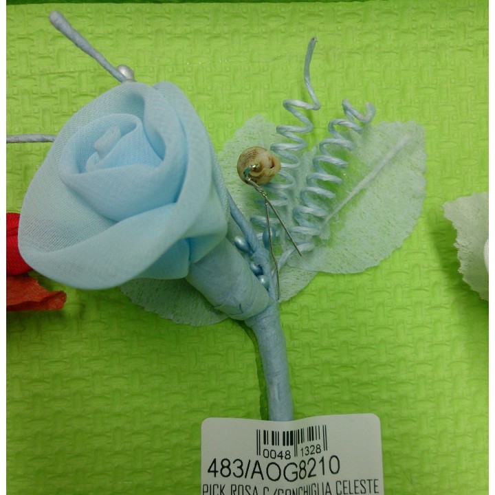 Pick rosa c/conchiglia celeste | CarinCasa