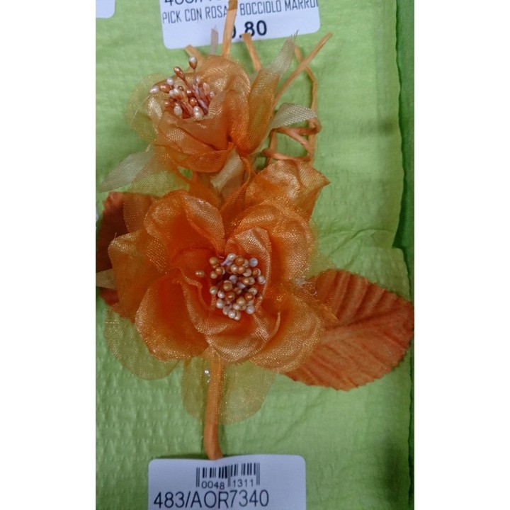 Pick rosa c/bocc+pist.perl. Arancio | CarinCasa