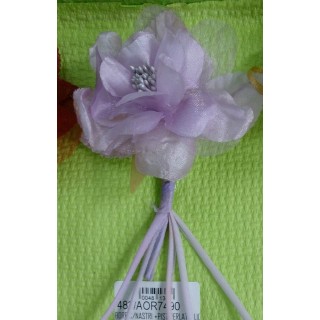 Fiore c/nastri +pist.perlati glicine | CarinCasa