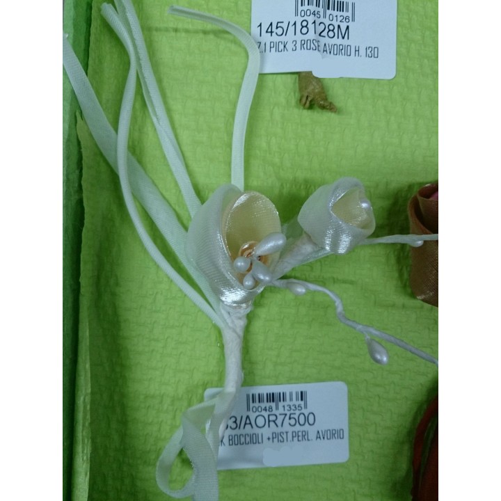 Pick boccioli c/pistilli perl. Rosso | CarinCasa