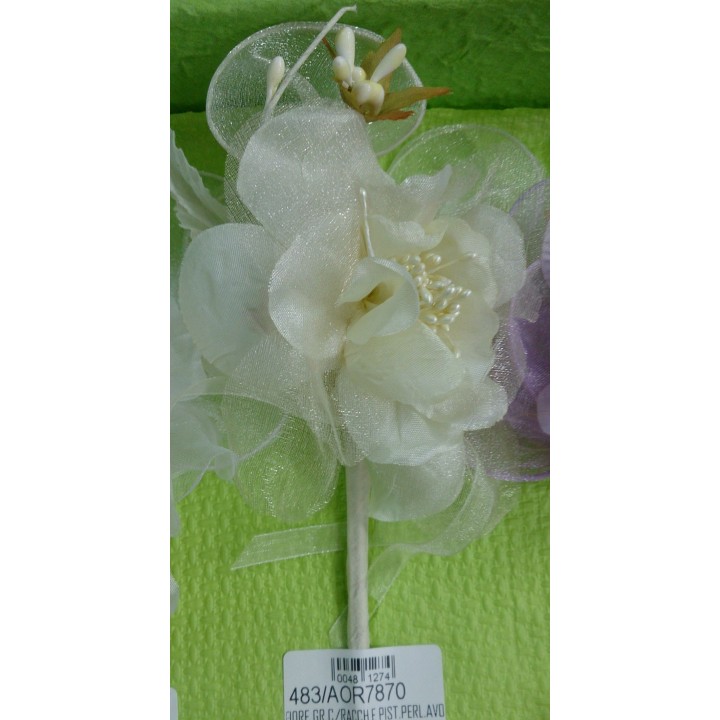 Fiore gr.c/racch.e pist.perl.avorio | CarinCasa