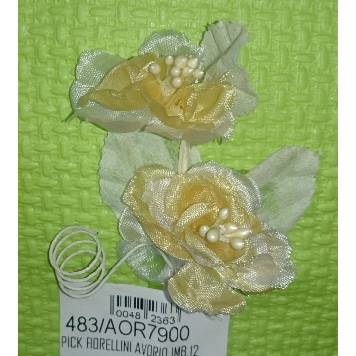 Pick fiorellini avorio imb.12 | CarinCasa