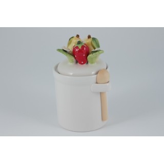 Barattolo ceramica con frutta