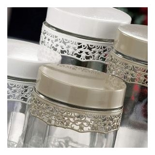 Barattolo vetro 2 colori 11 x 12,5 cm | CarinCasa