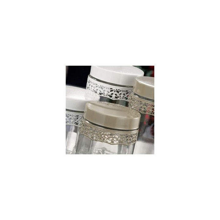 Barattolo vetro 2 colori 11 x 12,5 cm | CarinCasa