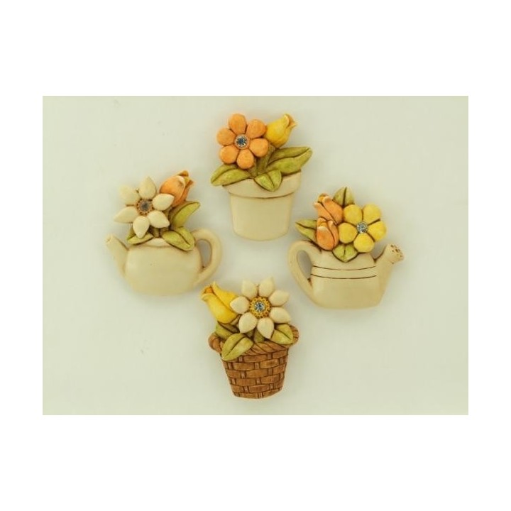Magnete fiori 4 soggetti assortiti | CarinCasa