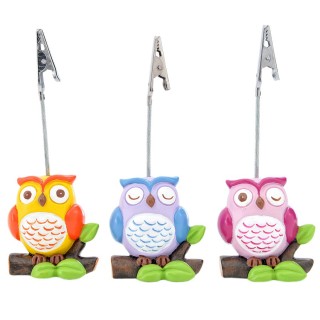 Colour gufo clip 3 ass. Cm.14 | CarinCasa