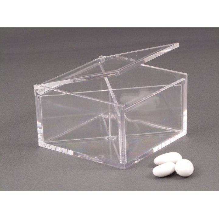 Scatolina con divisori in plexiglass 15x15x5 trasparente |…