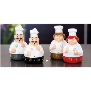 Timer da cucina a forma di cuoco