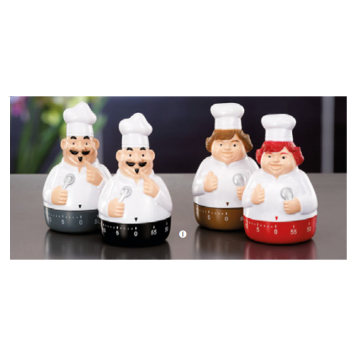 Timer da cucina a forma di cuoco