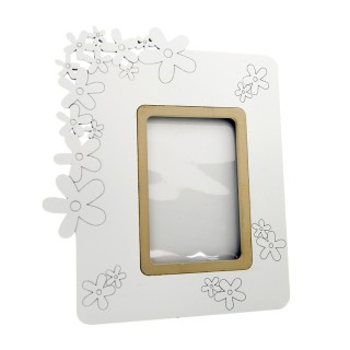 Margh.p/ta foto legno bianco pc.cm.9 | CarinCasa