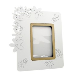 Margh.p/ta foto legno bianco pc.cm.9