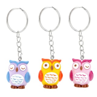 Colour gufo p/chiavi 3 ass. | CarinCasa