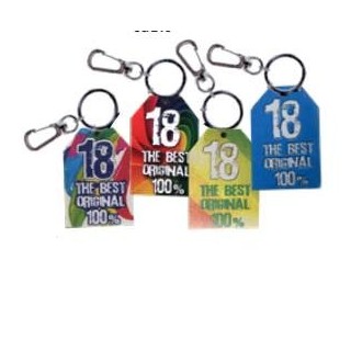 Portachiave tag 18 ass. Cm.3,5x5 | CarinCasa