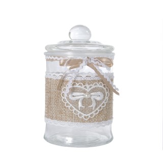 Glass barattolo con coperchio 6 x 11 cm | CarinCasa