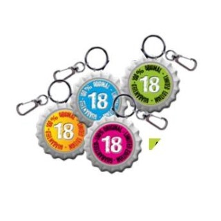 Portachiave tappo 18° 4 assortiti 4,5 cm | CarinCasa