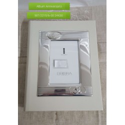 Album anniversario con  fedi  p/f 10x15in pelle