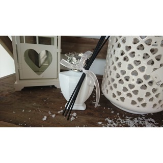 Profumatore bianco con bastoncini lemon verbana | CarinCasa