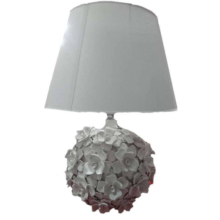 Lume palla grande rose bianco | CarinCasa