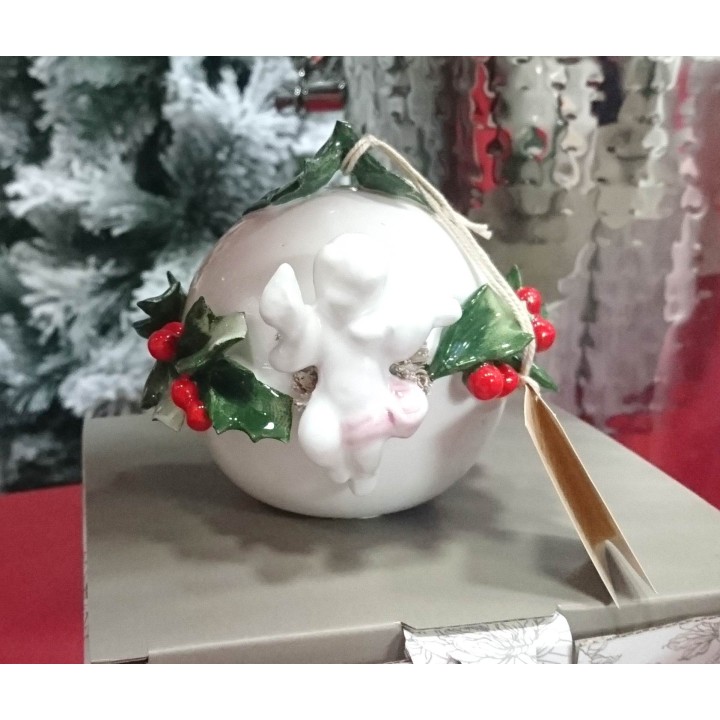 Pallina giroagrifoglio con putto | CarinCasa