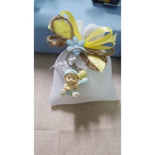 Baby con porta chiavi colore celeste cm 5 | CarinCasa