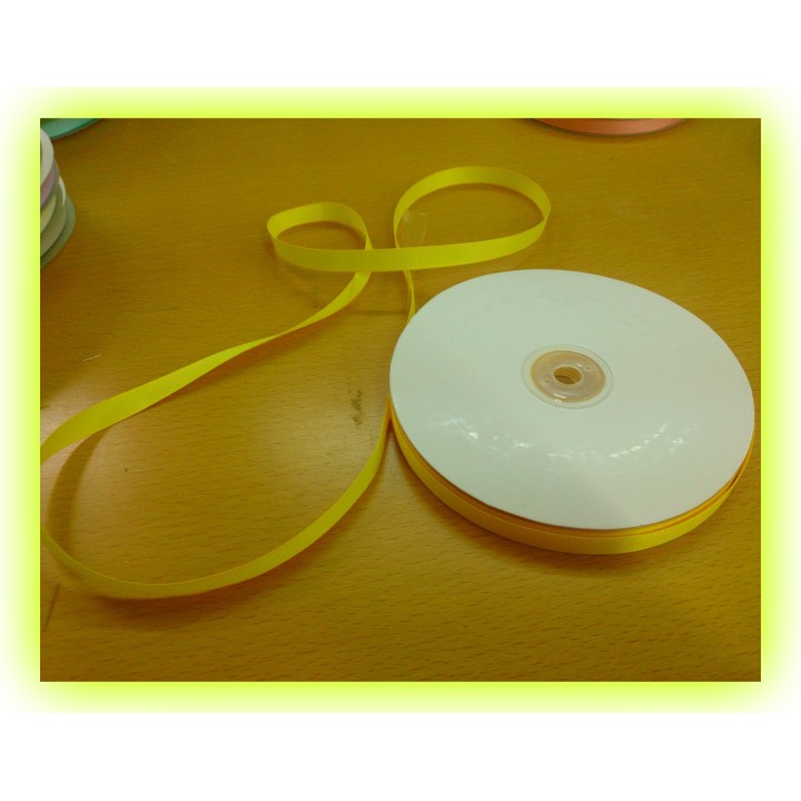 Gross grain giallo mm 10 mt 50 | CarinCasa